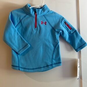 UNDER ARMOUR PERFORMANCE COLDGEAR BOYS Blue FLEECE JACKET, 12&18 Month